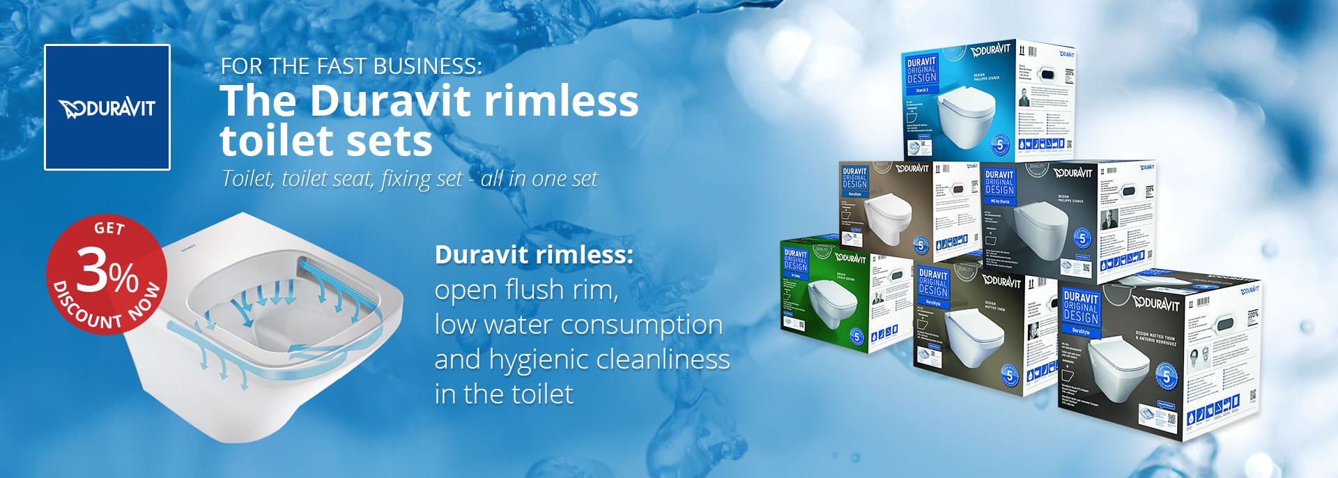 Duravit Rimless WC-Sets at xTWOStore